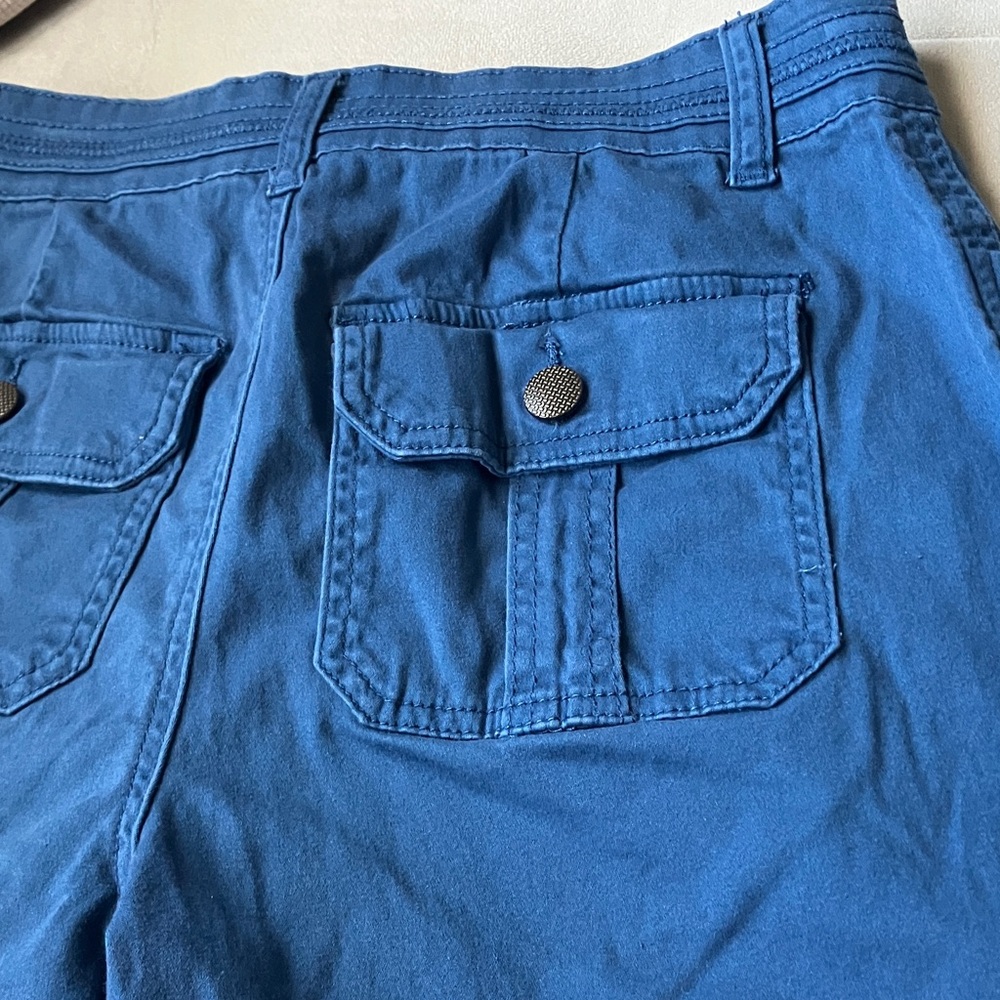 one 5 one Women's Royal Blue Cotton  Shorts - Picture 6 of 9